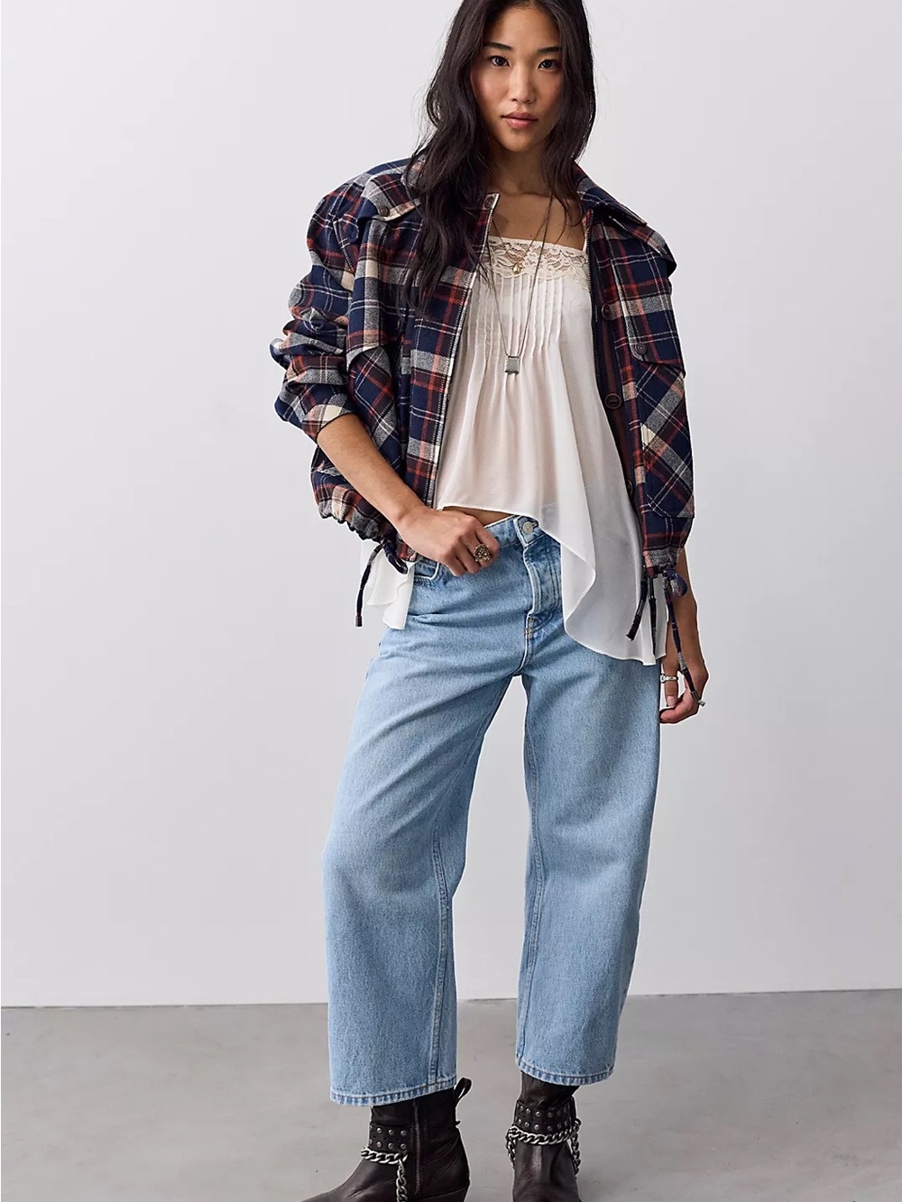 NWT FREE PEOPLE DEEP TRANCE BOYFRIEND JEANS